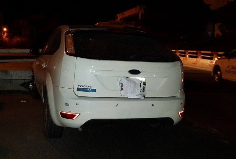 Chủ phương tiện đã nhanh chóng che biển số chiếc xe này lại