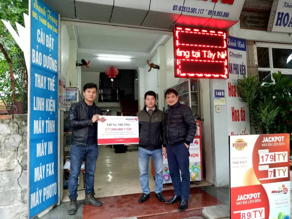 Xổ số Vietlott: Khách hàng tại Hà Nam nhận thưởng 177.000.000 đồng
