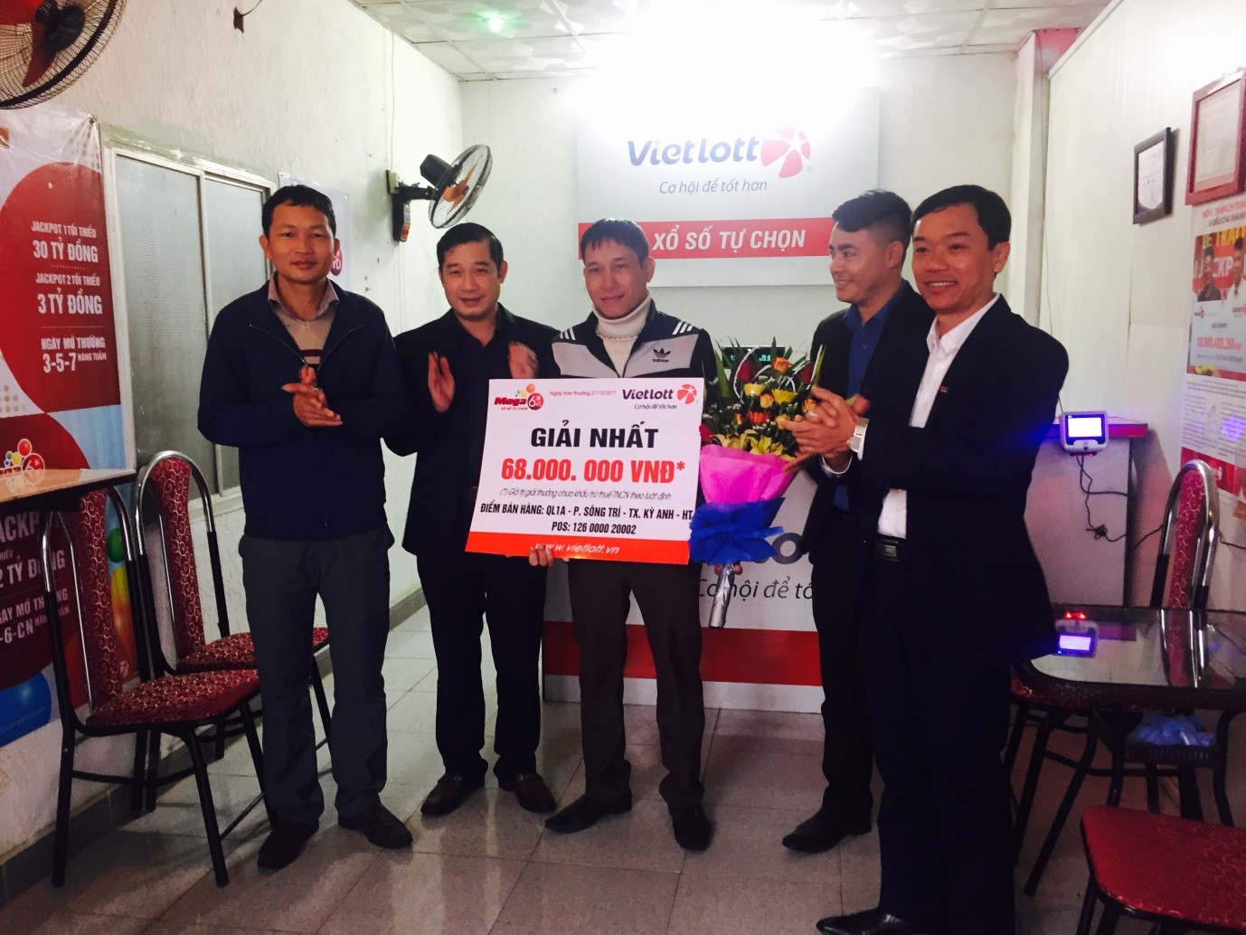 Xổ số Vietlott: Một khách hàng tại Hà Tĩnh nhận thưởng giá trị lớn