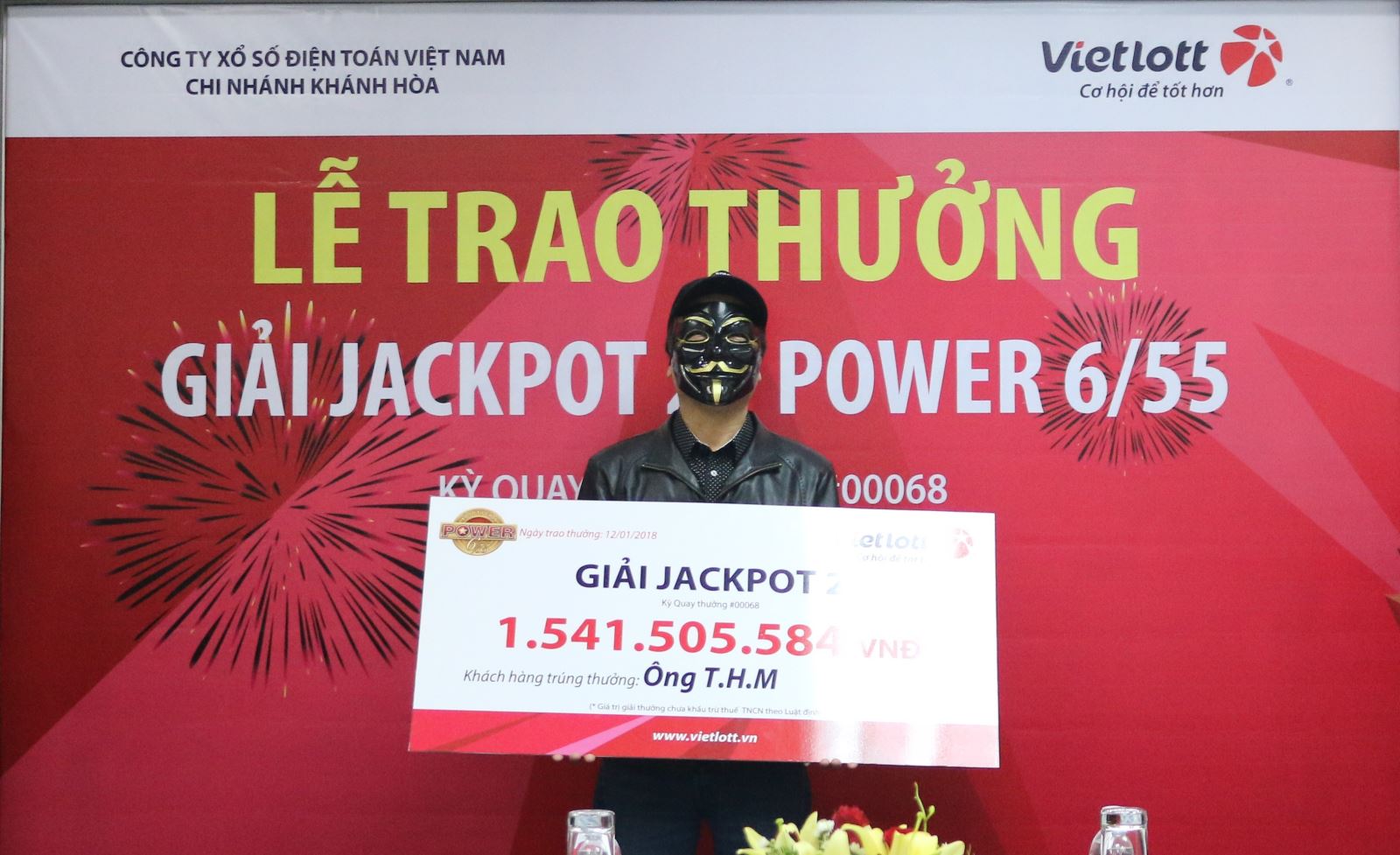 Xổ số Vietlott: Đi du lịch Bình Định một người đến từ Hà Nội bất ngờ trúng độc đắc 1,5 tỷ đồng