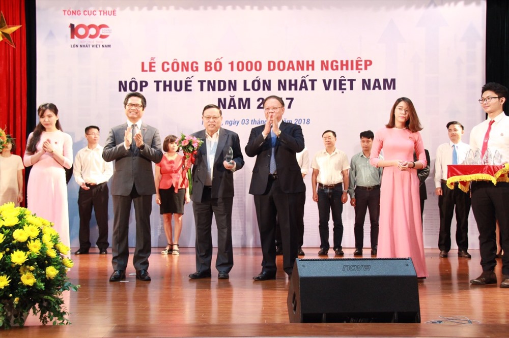 Công bố 1.000 doanh nghiệp nộp thuế TNDN lớn nhất Việt Nam 2017