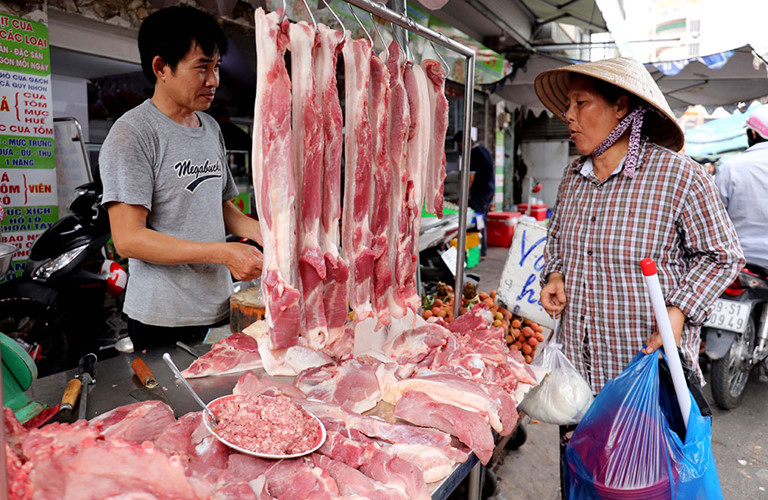 Giá thịt lợn là nguyên nhân chủ yếu đẩy CPI tăng cao