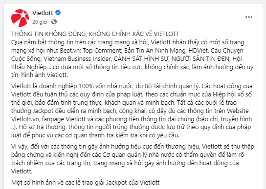 Vietlott nói gì trước tin đồn 'một người 2 lần lĩnh độc đắc'?