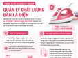Quản lý chặt chất lượng bàn là điện trước khi đưa ra thị trường 