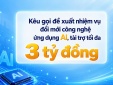 Kêu gọi đề xuất nhiệm vụ đổi mới công nghệ ứng dụng AI, tài trợ tối đa 3 tỷ đồng