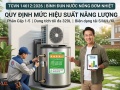 Tiêu chuẩn về hiệu suất năng lượng bình đun nước nóng công nghệ bơm nhiệt