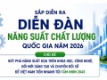 Nhiều mô hình năng suất, chất lượng tiêu biểu sẽ được chia sẻ tại Diễn đàn NSCL Quốc gia 2026