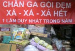 Chăn, ga, gối, đệm: Vào mùa nhưng tiêu thụ chậm
