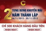 Crescent Mall khuyến mại và tặng quà cho khách hàng