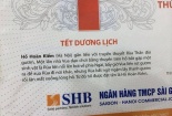 Ngân hàng SHB thừa nhận sai sót ở lịch in