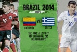 Link sopcast xem trực tiếp trận Colombia vs Hy Lạp World Cup 2014