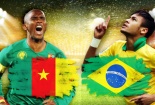 Link xem trực tiếp trận Cameroon - Brazil World Cup 2014