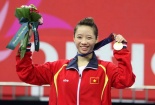 'Hot girl wushu' Thúy Vi 'mở hàng' HCV cho đoàn Thể thao Việt Nam