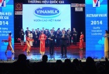 VINAMILK tiếp tục được vinh danh Thương hiệu Quốc gia năm 2014 