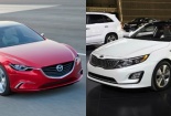‘Cân đo’ sedan hạng trung Kia Optima 2015 và Mazda6 2015