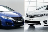 So tài sedan Honda Civic và Toyota Corolla với thiết kế ấn tượng 