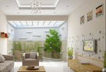 Thiết kế giếng trời thoáng mát cho nhà phố 