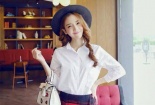 Sành điệu và mới lạ với chân váy công sở vạt chéo