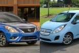 Đọ thiết kế trẻ trung của Chevrolet Spark và Nissan Versa