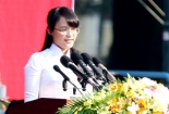 Cô gái có bài phát biểu trong lễ kỷ niệm 40 năm thống nhất đất nước là ai?