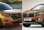 SUV thể thao Ford Edge và Kia Sorento: Cạnh tranh cân sức 