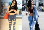 Phối quần jeans rách ‘chất lừ’ như mỹ nhân Việt