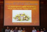 Trao quyết định nghỉ hưu cho ông Nguyễn Minh Bằng