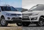 SUV 7 chỗ Mitsubishi Pajero thách thức đàn anh Toyota Fortuner