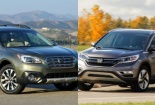 Subaru Outback và Honda CR-V đối đầu trên đường đua SUV