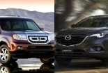 Honda Pilot và Mazda CX-9: SUV gia đình 7 chỗ ‘đáng tiền’