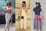Học lỏm sao Việt cách chọn áo phối cùng quần culottes