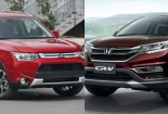 Mitsubishi Outlander và Honda CR-V: Chiến binh đầy triển vọng dòng SUV