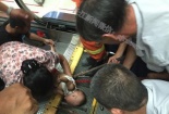 Một cô gái Trung Quốc bị thang máy kẹt đứt đầu