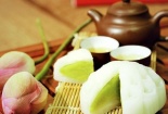 Cách làm bánh dẻo trung thu nhân cốm xanh mát, lạ miệng