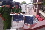 CSGT nổ súng truy bắt xe biển xanh chở thuốc lá lậu