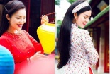  Dương Cẩm Lynh khoe dáng áo dài nhân dịp Trung thu