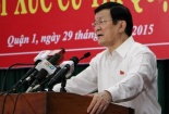 Những trăn trở cuối nhiệm kỳ của Chủ tịch nước Trương Tấn Sang với cử tri TP.HCM