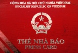 Bộ Thông tin và Truyền thông gia hạn sử dụng thẻ nhà báo đến hết tháng 3/2016