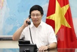 Phó Thủ tướng Phạm Binh Minh điện đàm với Ngoại trưởng Mỹ John Kerry 