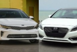 Hyundai Sonata và Kia Optima 2016 ‘đối đầu’ trong dòng sedan hạng trung 