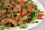 Rớt nước miếng với thịt lợn rừng xào sả ớt thơm ngon đúng vị
