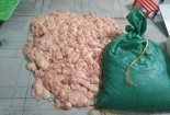 Chở hàng trăm cân mỡ lợn bốc mùi thối để lấy tiền công vài chục nghìn