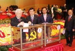 Đang tiến hành kiểm phiếu bầu Ban chấp hành Trung ương khóa XII