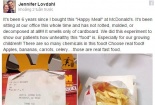 Kinh ngạc phát hiện suất ăn McDonald’s 6 năm không mốc