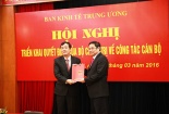 Phó Chủ tịch UBND tỉnh Bình Định làm Phó trưởng Ban Kinh tế Trung ương