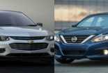 Chevrolet Malibu 2016 'cơ bắp' đối đầu Nissan Altima 2016