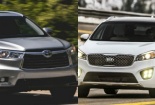 So sánh SUV gia đình hạng trung Kia Sorento và Toyota Highlander 2016