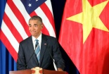 Nhìn lại những bức ảnh ấn tượng trong chuyến thăm của ông Obama tại Hà Nội