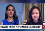 Suboi được báo nước ngoài phỏng vấn sau khi đọc rap cho Tổng thống Obama