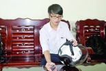 Cận cảnh mũ bảo hiểm 'thông minh' ngăn người say lái xe của cậu học trò xứ Huế